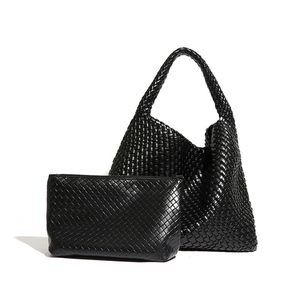 Woven Bag, Fashion Woven Tote Bag Soft Vegan Leather Hobo Handbag :o)
